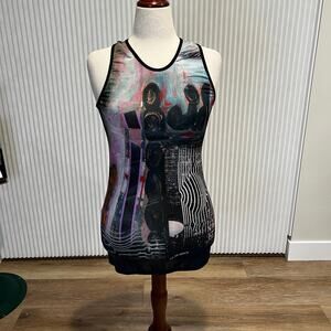 SAVE THE QUEEN Women's Fancy Tank Top Size L In Multi